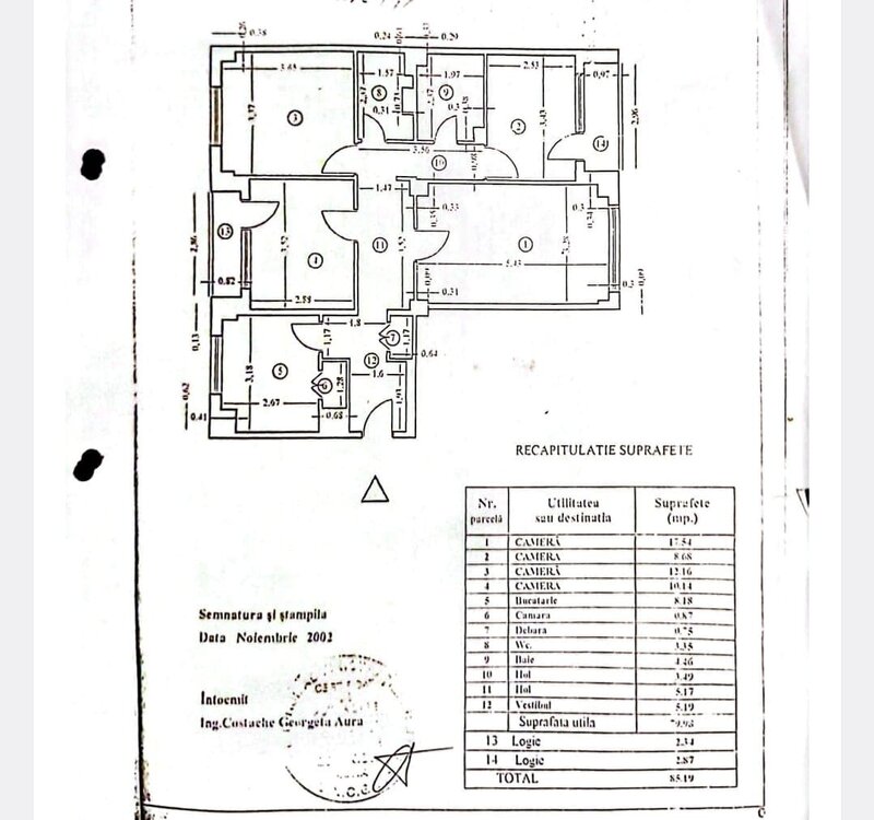 Crangasi, 4 camere transformat in 3 camere, centrala proprie, mobilat